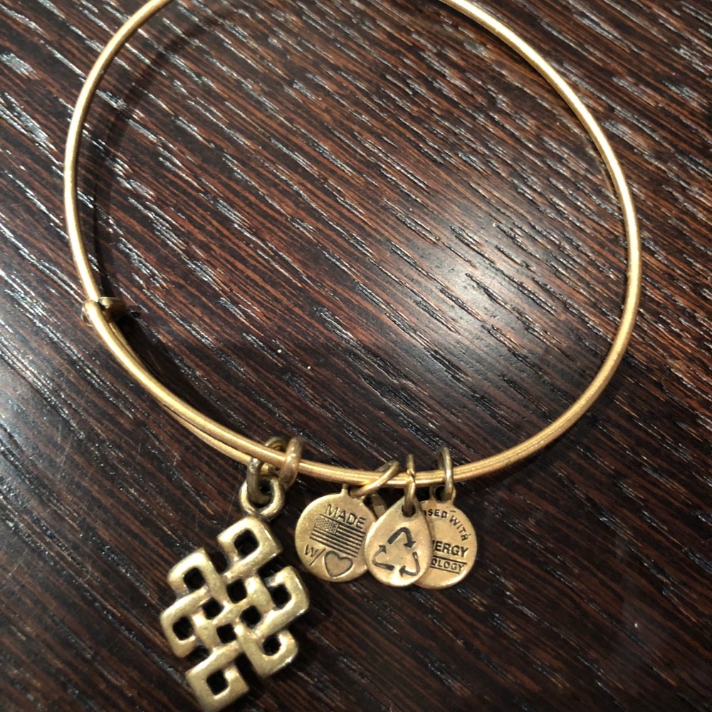 Alex & Ani Charm Bangle.  Finish Russian gold